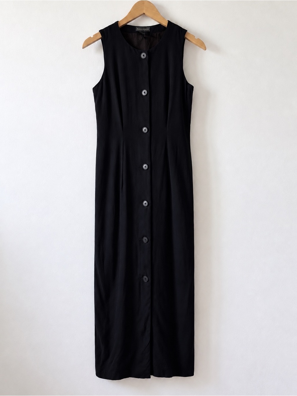 Vintage Banana Republic Wool Blend Button Front Maxi Dress Size 0 Made in Italy